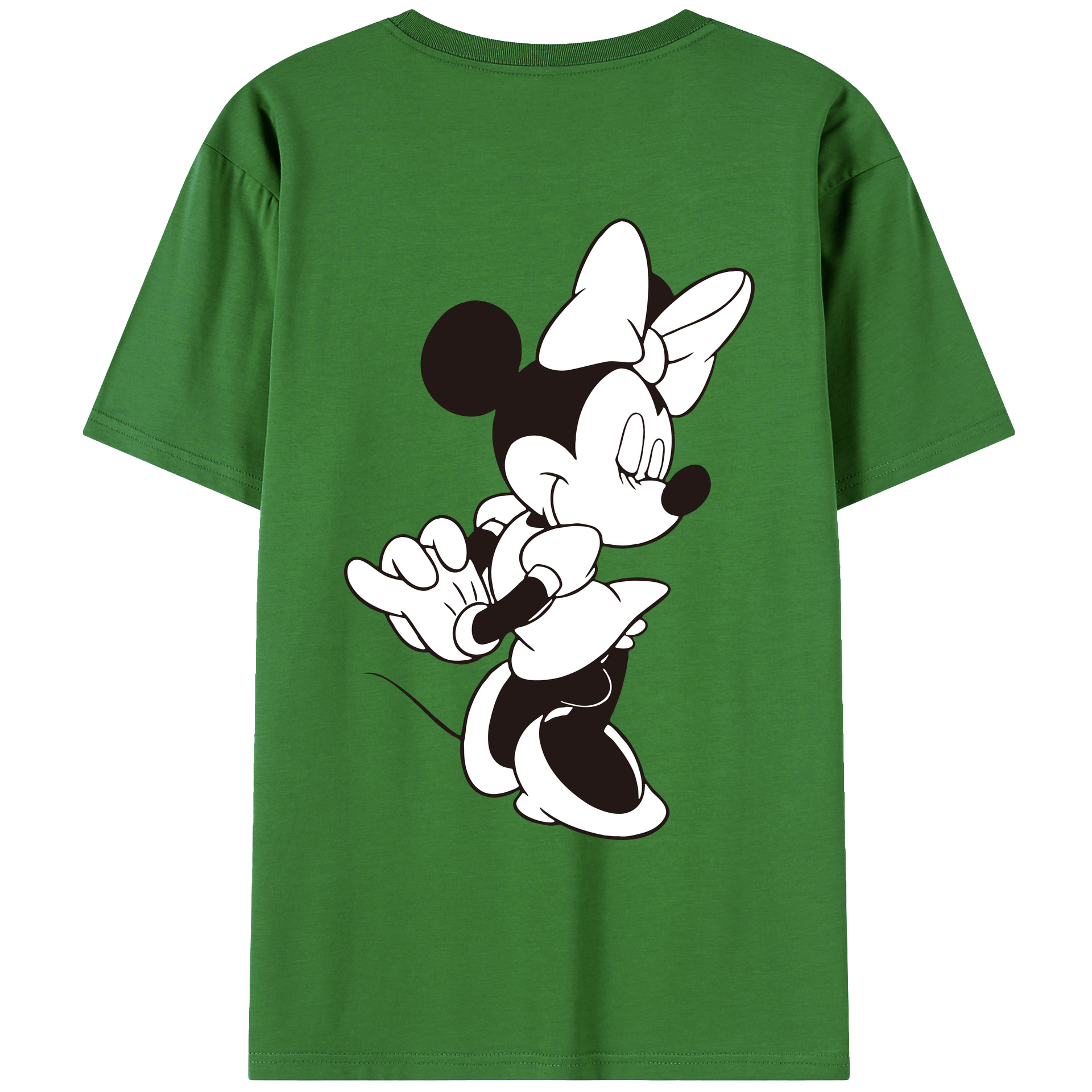 ミッキーマウス Mickey Mouse レディース半袖Tシャツ(バックプリント)
